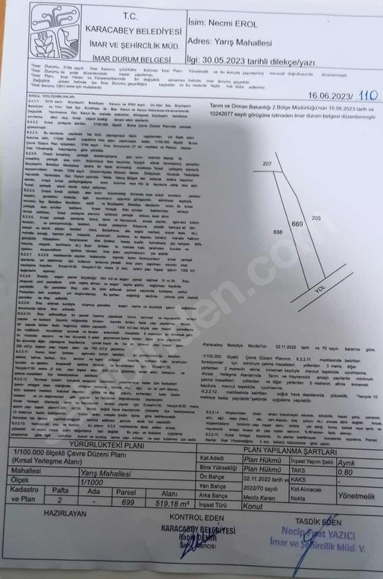BURSA KARACABEY YARIŞ KÖYÜ’NDE 519 M² ARSA SATILIKTIR - BURSA KARACABEY fotoğraf 12